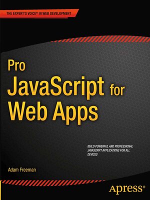 cover image of Pro JavaScript for Web Apps